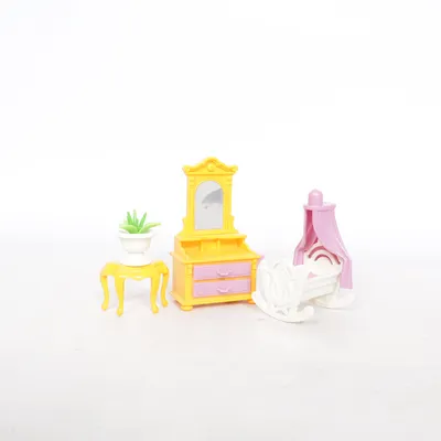 Dockskåpsmöbler (Gul, Lila, Vit) från Playmobil