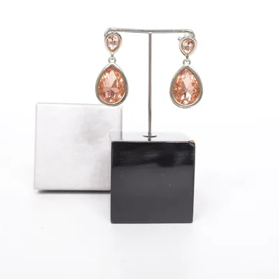 Earrings (Orange, Silver) from Guldfynd Unknown metal