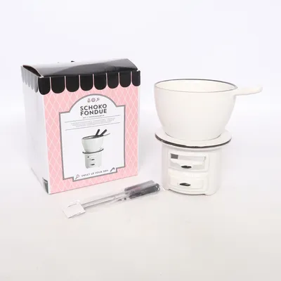 Chocolade fondue set (Wit) van Depot