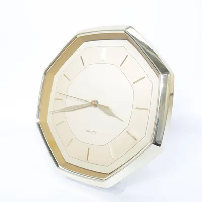 Wandklok (Goud, Beige) van Quartz  