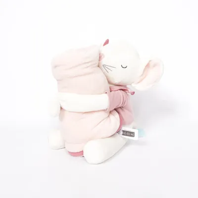 Couverture de bébé (Blanc, Rose) de Obaïbi Polyester