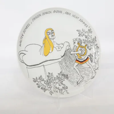 Tallerken (Teller-Satire Ernst Maria Lang limitierte Auflage ) fra Rosenthal