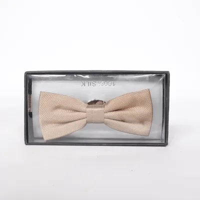 Noeud papillon (Beige) Soie