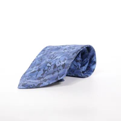 Cravate (Bleu, Noir) de F.A.S Soie