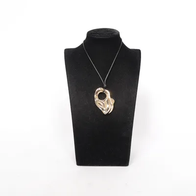 Necklace (Gold, Black) Unknown metal
