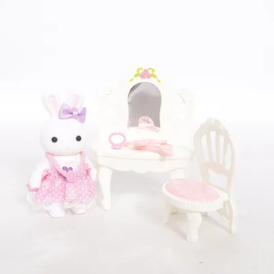 Dockskåpsmöbler (Vit, Rosa, Lila)