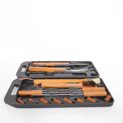 Barbeque bestek (Bruin, Zwart)