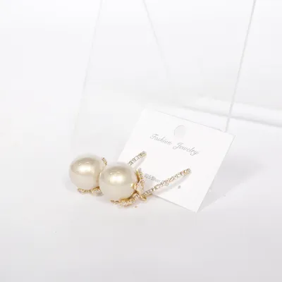 Boucles d'oreilles (Or, Blanc) de Fashion Jewelry Métal inconnu