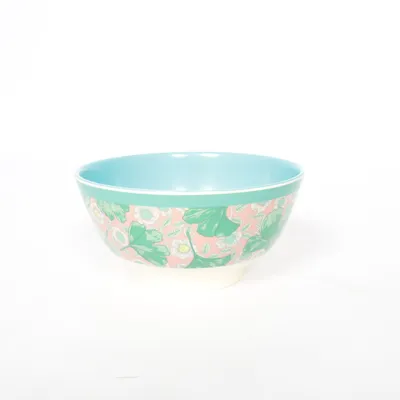 Bowl (Turquoise, Beige) from Rice
