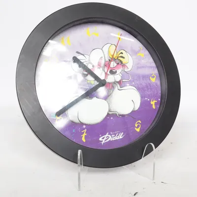 Wall clock (Black, Multicolored) from Diddl