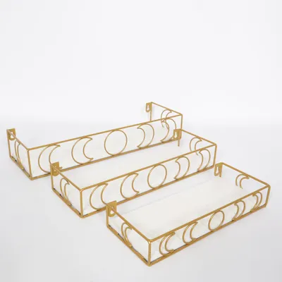 Shelves (Gold, White)