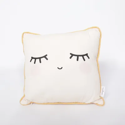 Coussin décoratif (Blanc, Rose, Jaune) de Frank & Poppy