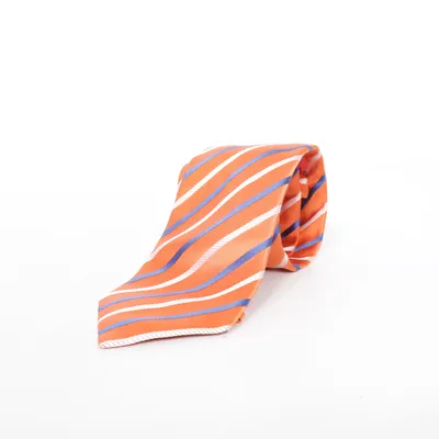 Stropdas (Oranje, Blauw, Wit) van Altea Zijde