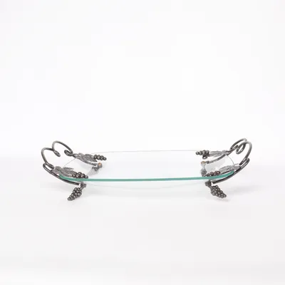 Fruitschaal (Transparant, Zilver)