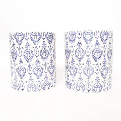 Vase (White, Blue) from Pour La Victoire