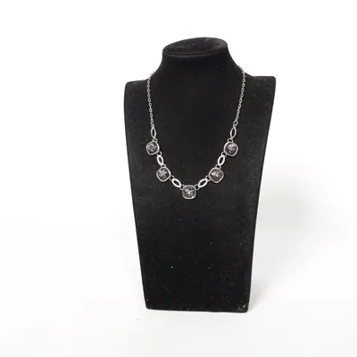 Necklace (Silver, Black) from Gemini Unknown metal