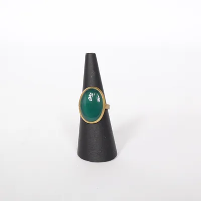Ring (Green, Gold) Unknown metal