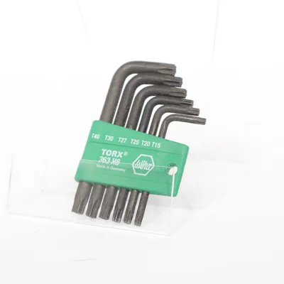 Unbrakonøgle (TORX-Stiftschlüsselsatz 363H6 (T15, T20, T25, T27, T30, T40) im Halter) fra Wiha