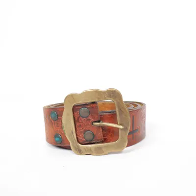 Belt (Brown) from Solid Brass
