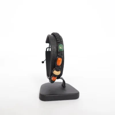 Armband (Svart, Flerfärgad) Skinn