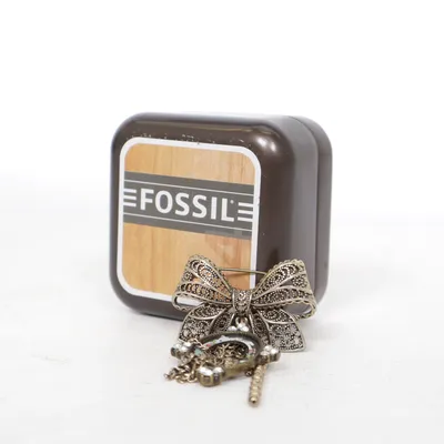 Brooch (Multicolored) from Fossil Unknown metal