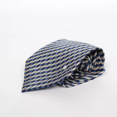 Cravate (Bleu, Gris, Jaune) de Dunhill Soie