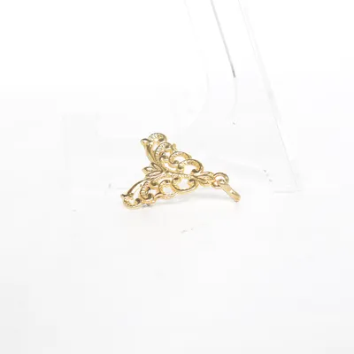 Brosch (Guldfärgad) Okänd metall