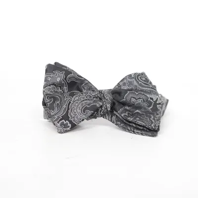 Noeud papillon (Noir, Gris) de Eton Soie