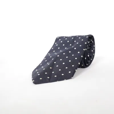 Tie (Blue, White) from Atelier F&B Silk