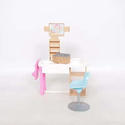 Leksaksmöbel (Vit, Rosa, Blå) från Barbie