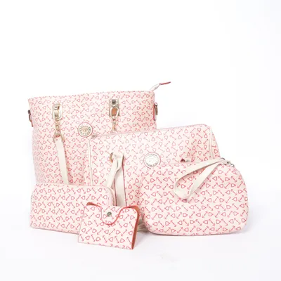 Håndtaske (Pink, Rød) fra JP
