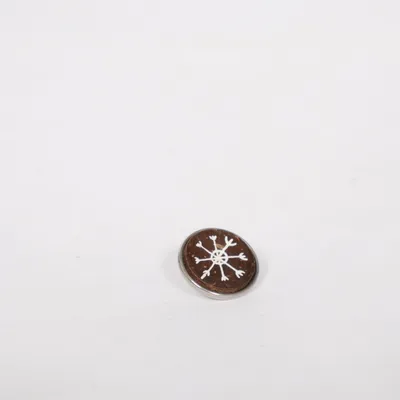 Pin (Brown, White) from Amsterdam Noosa Unknown metal