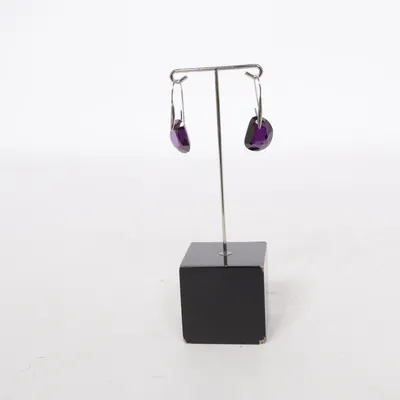Earrings (Purple) from Snö of Sweden Unknown metal