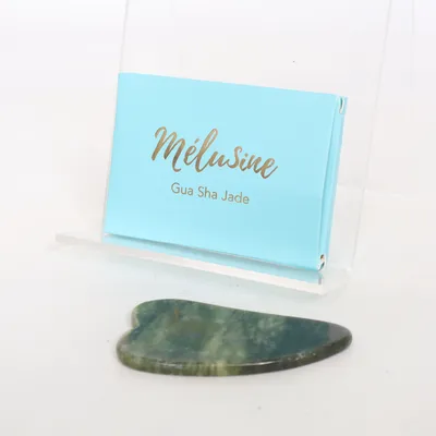 Gua Sha roller  (Groen) van Mélusine Cosmetics