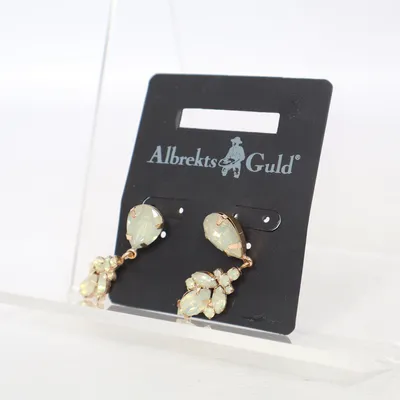 Örhängen (Guldfärgad, Transparent) från Albrekts Guld Okänd metall
