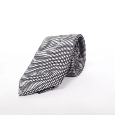 Cravate (Bleu, Or, Noir) de Michaelis Soie