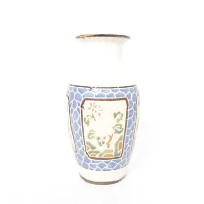 Vase (Blå, Hvid, Grøn)
