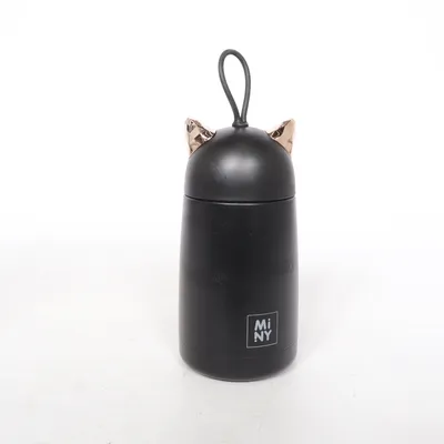 Thermos (Cat thermos · cute travel mug · kawaii · minimal · gift · cozy girl · desk accessory · animal lover · small insulated cup · back to school) from Mi Ny