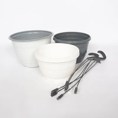 Suspension pour plante (Gris, Blanc, Noir)