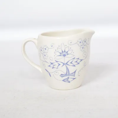 Cream jug (White, Blue) from Stavangerflint Norway