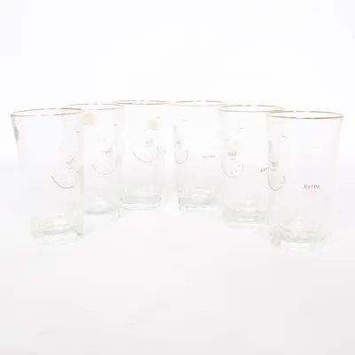 Drinking glass (Transparent, Gold) from Kosta