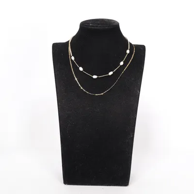 Halsband (Guldfärgad, Vit) från Purelei Okänd metall