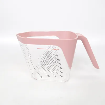 Måttkanna (Transparent, Rosa, Svart)