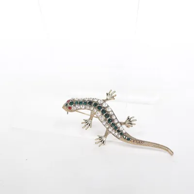 Brooch (Gold, Multicolored) Unknown metal