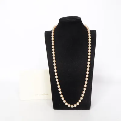 Halsband (Beige) från May - Ling Pearls Silver