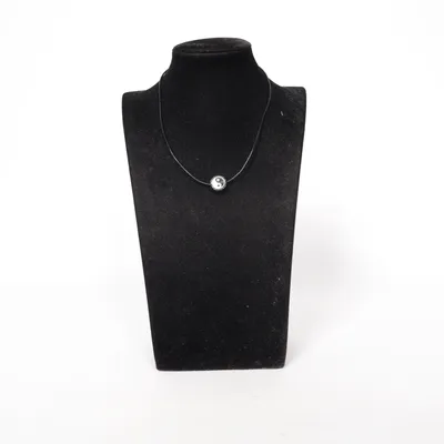 Necklace (Black, White) Unknown metal