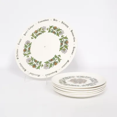 Plate (White, Multicolored) from Gien