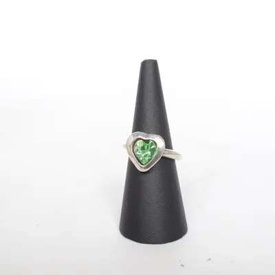 Ring (Silver, Green) from Scooter Unknown metal