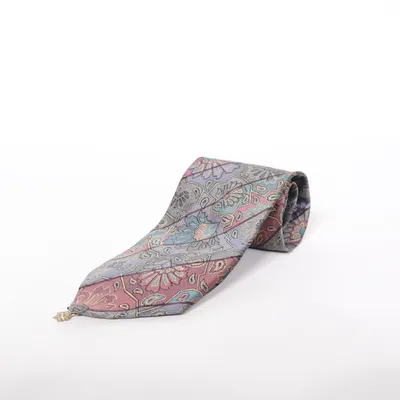 Tie (Gray, Multicolored) from Alpi Silk