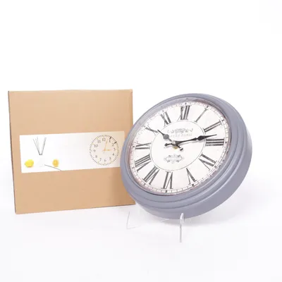 Wandklok (Grijs, Beige, Zwart, Wit)